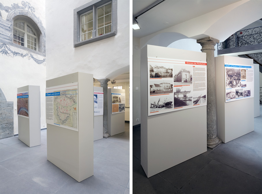 Stadtentwicklung von Basel und Zürich: Ausstellung.